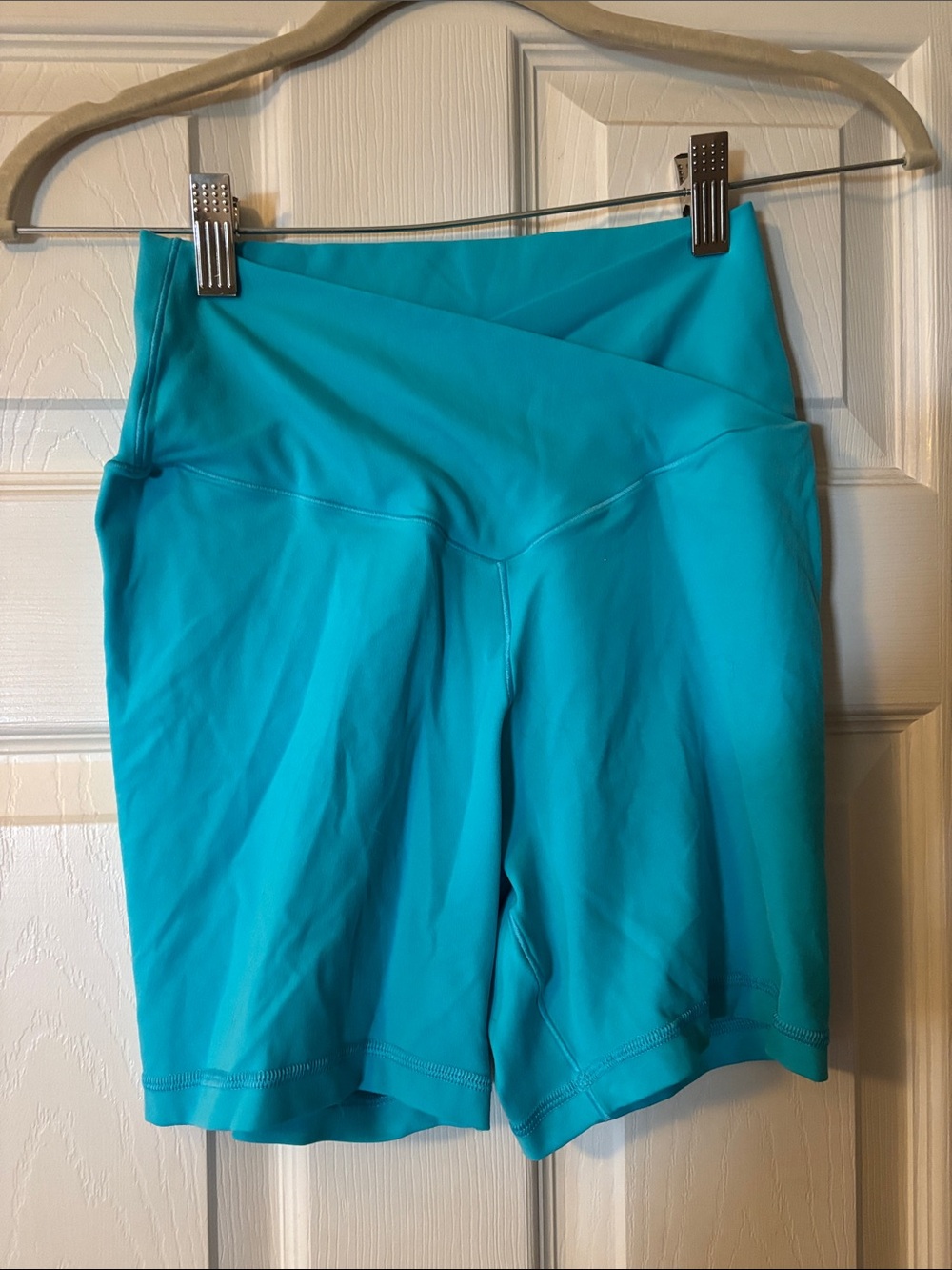 aerie Turquoise High-Rise Bike Shorts